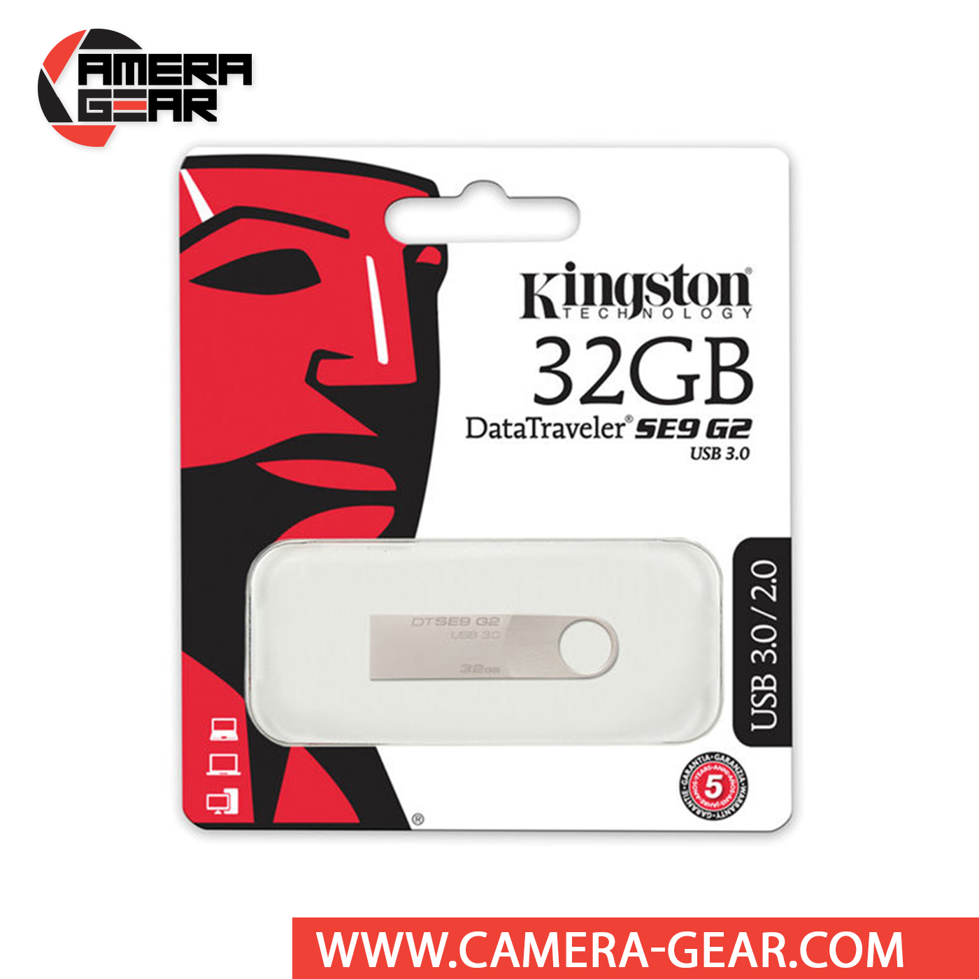 Kingston DataTraveler SE9 USB 3.0 Flash Drive - Camera Gear
